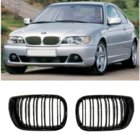 BMW 3 Series E46 1998-2006 Nieren M-Look DPT (für Coupe 2003-2006, Schwarz Glanz) Foto 3