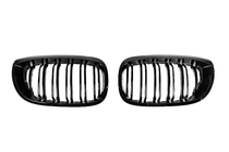 BMW 3 Series E46 1998-2006 Nieren M-Look DPT (für Coupe 2003-2006, Schwarz Glanz) Foto 2