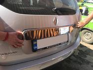 Dacia Duster 2008-2018 Chromleiste über dem Kennzeichen Vollständig (Edelstahl) Foto 2