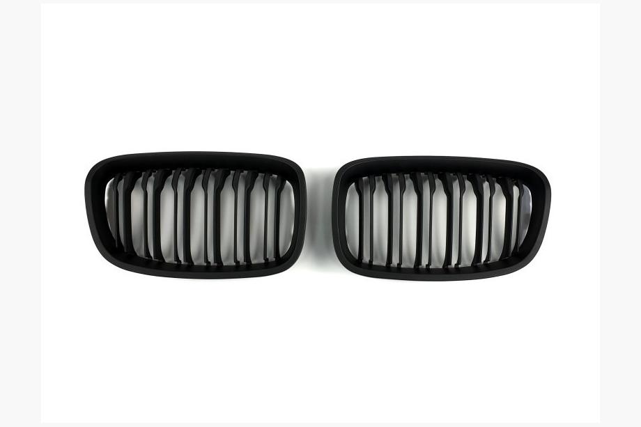 BMW 1 Series F20/F21 2011-2019 Nieren M-Look (2011-2014, Schwarz Matt) Foto 2