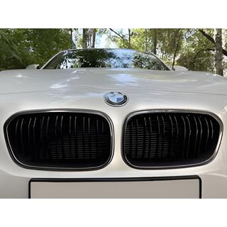 Nieren M-Look (2011-2014, Schwarz Glanz mit Chrom Rahmen) BMW 1 Series F20/F21 2011-2019 Foto 1