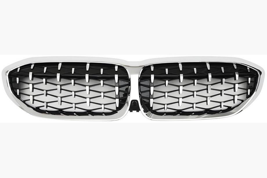 BMW 3 Series G20/G21 2018- Nieren Diamond Silver (2018-2022, Chrom Rahmen) Foto 2