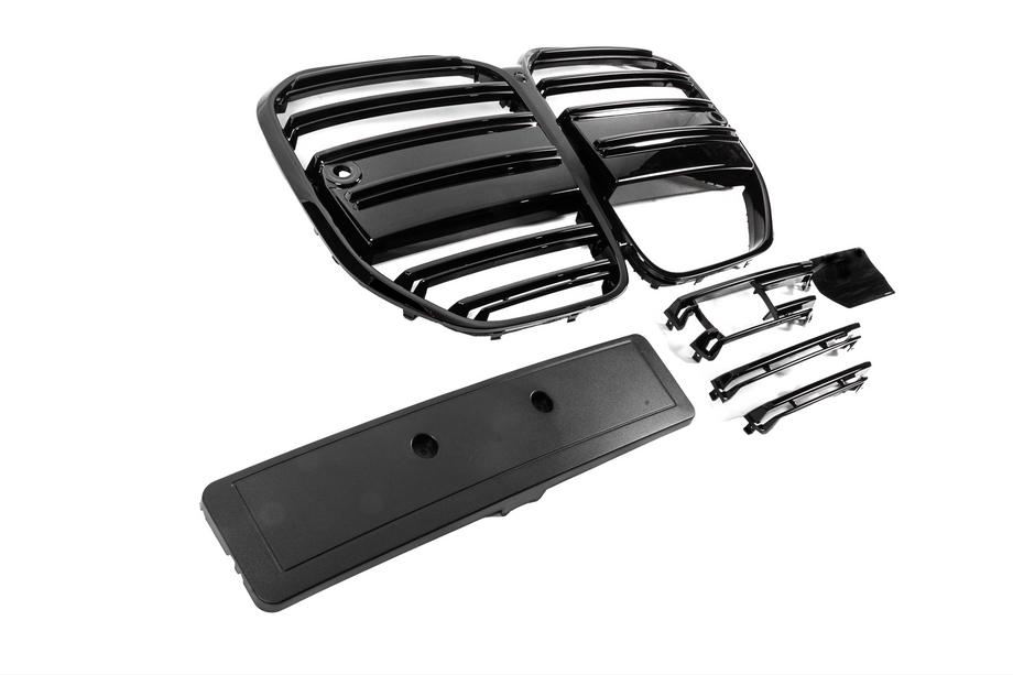 BMW 4 Series G22/23/26 2020- Nieren M-Look (für G22/23, Schwarz Glanz) Foto 4