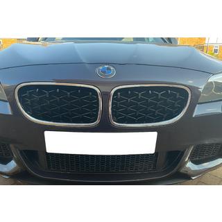 Nieren Diamond Black mit Chromrahmen BMW 5 Series F10/F11 2010–2016 Foto 1