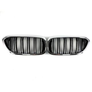 Nieren M-Look (2017-2020, Schwarz Glanz mit Chrom Rahmen) BMW 5er G30/G31 2017–2023 Foto 2