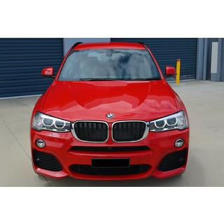 Nieren M-Look (2014-2018, Schwarz Glanz mit Chromrahmen) BMW X3 F25 2011-2018 Foto 1