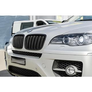 Nieren M-Look (schwarz matt) BMW X5 E70 2007-2013 Foto 1