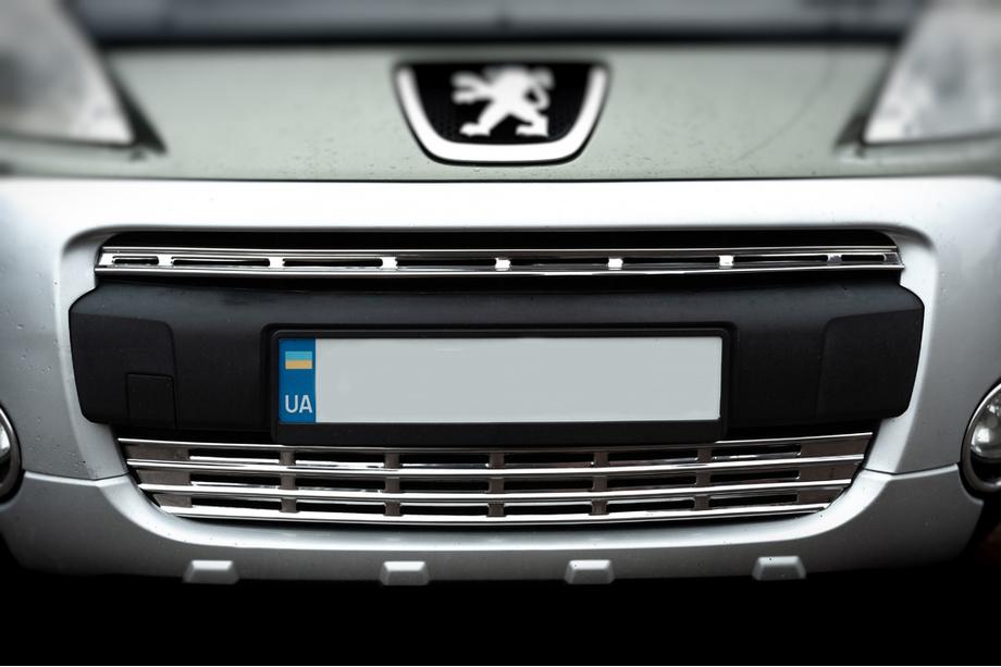 Citroen Berlingo 2008-2018 Chrom Kühlergrill Abdeckungen (2-tlg., Edelstahl) Foto 2