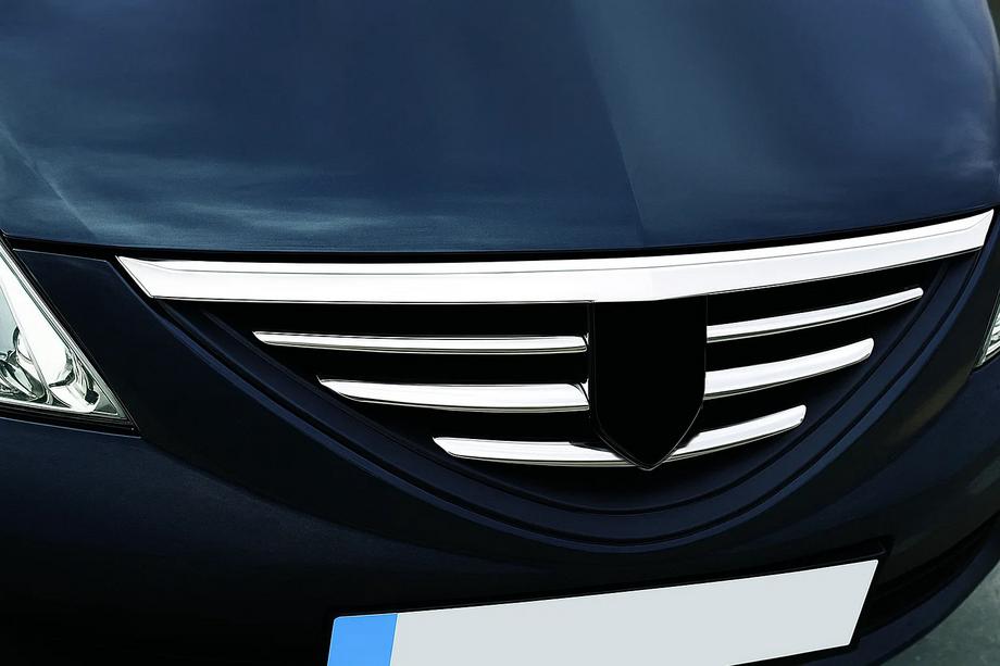 Dacia Logan I 2008-2012 Edelstahl Kühlergrill Blenden OmsaLine - Italienischer Edelstahl Image