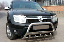 Dacia Duster 2008-2018 Frontbügel mit Schriftzug WT004 (Edelstahl) Foto 5