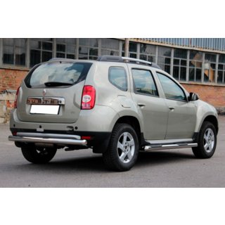 Seitliche Rohre mit Einsätzen (2 Stk., Edelstahl) Dacia Duster 2008-2018 Foto 4