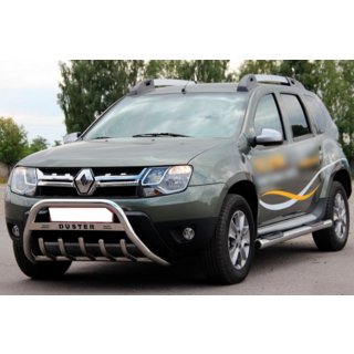 Seitliche Rohre mit Einsätzen (2 Stk., Edelstahl) Dacia Duster 2008-2018 Foto 2