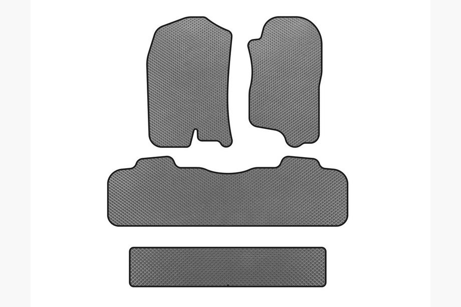 Chevrolet Tahoe 2007-2014 EVA Fußmatten (3 Reihen, 2007-2014, Grau) Foto 1