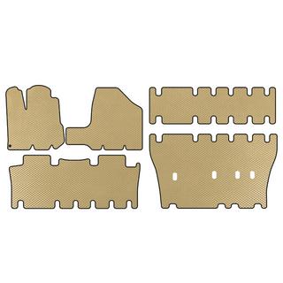 EVA Fußmatten (3 Reihen, Beige)