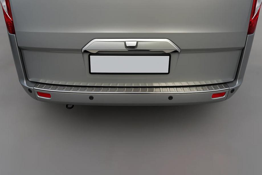 Ford Custom 2013-2022 Chromleiste über dem Kennzeichen (für Kamera, Edelstahl) Foto 1