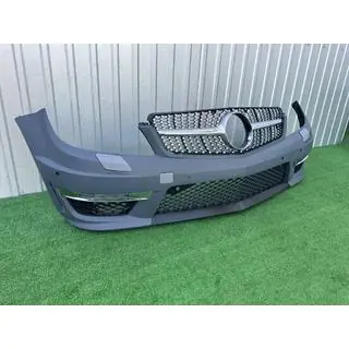 Frontstoßstange 2011-2014 AMG C63 mit Diamond Silver Kühlergrill Mercedes C-class W204 2007-2015 Foto 2