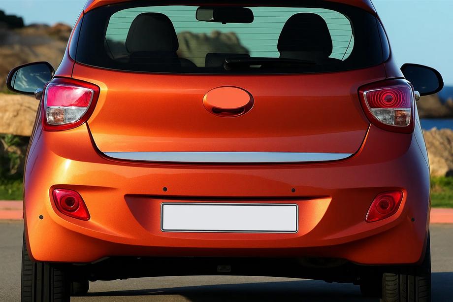 Hyundai I-10 2014-2017 Kofferraumleiste Edelstahl Image