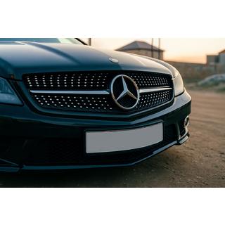 Frontgrill Diamond Black (2008-2011) Mercedes SL R230 2001-2011 Foto 1