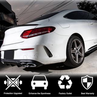 Heckstoßstangenaufsätze V1 (für Coupe/Cabriolet Base/AMG-Line/C43 AMG 2015-2019, Carbon) Mercedes C-class W205 2014-2021 Foto 3