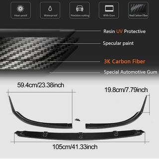 Frontlippe V1 für Frontstoßstange (Coupé/Cabrio C63 AMG 2015-2019, Carbon) Mercedes C-сlass W205 2014-2021 Foto 4