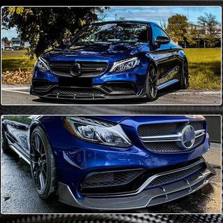 Frontlippe V2 für Frontstoßstange (Coupé/Cabrio C63 AMG 2015-2019, Carbon) Mercedes C-сlass W205 2014-2021 Foto 4