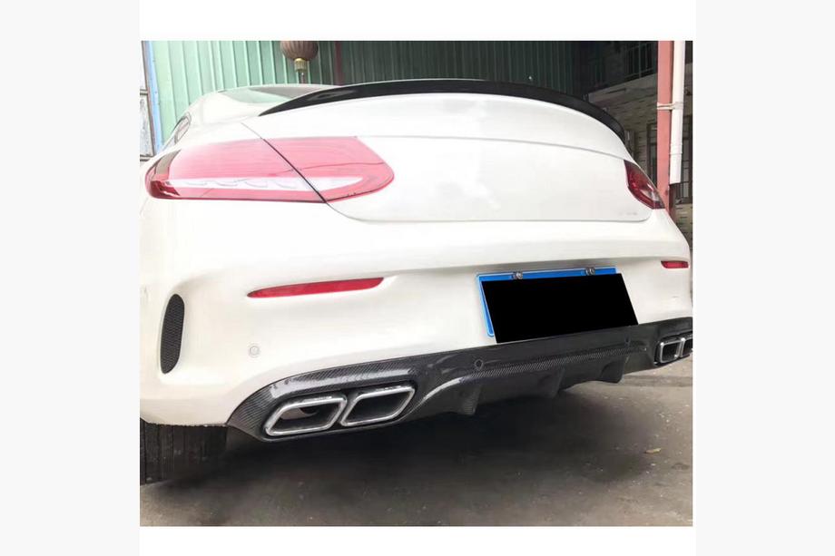Mercedes C-class W205 2014-2021 Spoiler V3 (für Coupe 2015-2019, Carbon) Foto 2