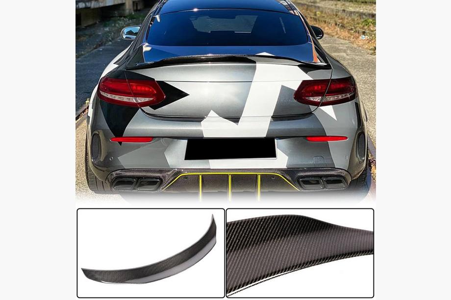 Mercedes C-class W205 2014-2021 Spoiler V4 (für Coupe 2015-2019, Carbon) Foto 1