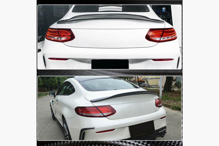 Mercedes C-class W205 2014-2021 Spoiler V4 (für Coupe 2015-2019, Carbon) Foto 4
