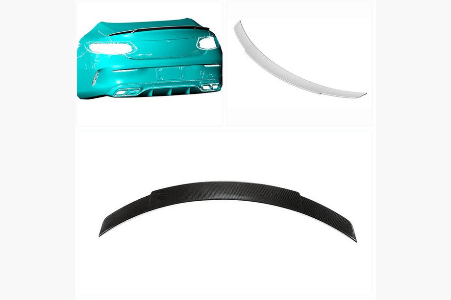 Mercedes C-class W205 2014-2021 Spoiler V7 (für Coupe 2015-2019, Carbon) Foto 2