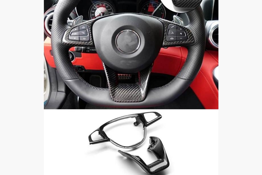 Mercedes C-class W205 2014-2021 Lenkradabdeckung Carbon Image
