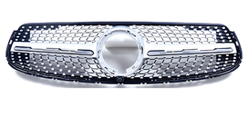 Mercedes GLC X253 2015-2022 Frontgrill Diamond Silber (für GLC 43 AMG/GLC 63 AMG/AMG-Line 2019-2022) Foto 2