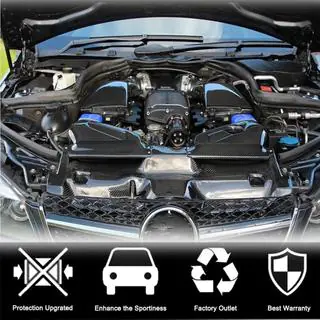 Ansaugsystemgehäuse mit Abdeckung aus Dry Carbon für C63 AMG 2012-2014 Foto 2
