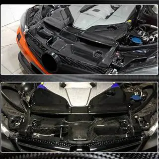Ansaugsystemgehäuse mit Abdeckung aus Dry Carbon für C63 AMG 2012-2014 Foto 3