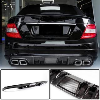 Heckstoßstangen Diffusor V4 (für AMG SD 2008-2011, Carbon) Mercedes C-class W204 2007-2015 Foto 1