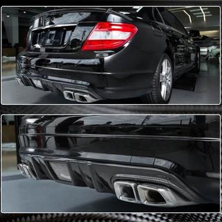 Heckstoßstangen Diffusor V4 (für AMG SD 2008-2011, Carbon) Mercedes C-class W204 2007-2015 Foto 3