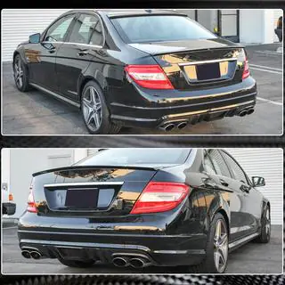 Heckstoßstangen Diffusor V4 (für AMG SD 2008-2011, Carbon) Foto 4