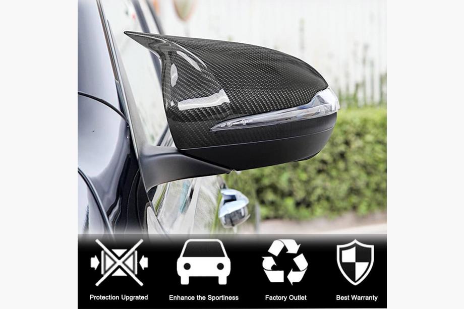 Mercedes S-class W222 2013-2022 Spiegelabdeckungen V2 (2014-2017, Trockencarbon) Foto 3