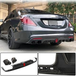 Heckdiffusor mit Endrohren (für S63 AMG 2014-2017, Carbon) Foto 1