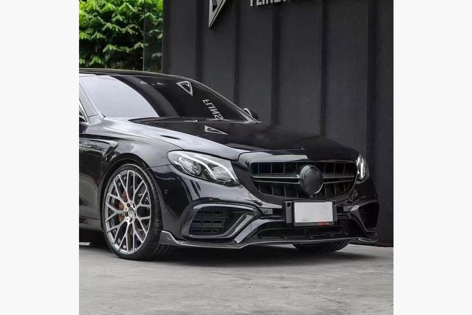 Mercedes E-class W213 2016-2023 Carbon Frontstoßstangen Abdeckungen für E63 AMG 2016-2019 Foto 2