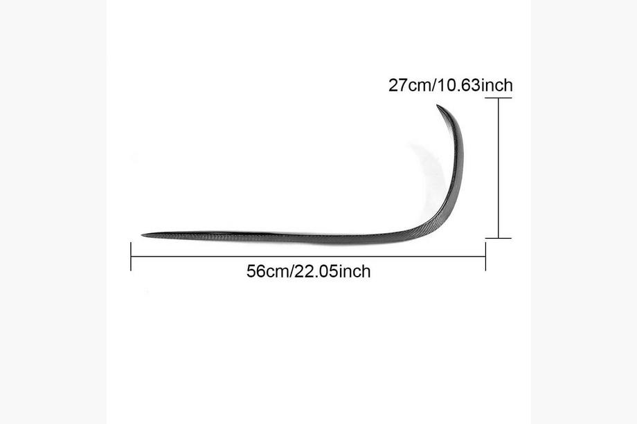 Mercedes E-class W213 2016-2023 Frontstoßstangenaufsätze V2 (für E43 AMG 2016-2019, Carbon) Foto 5