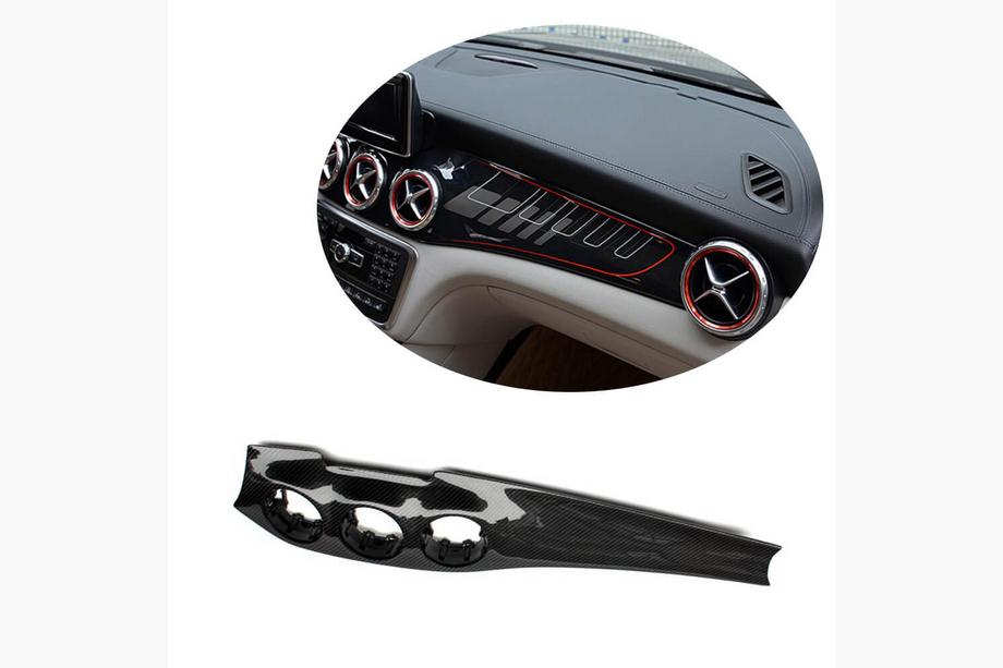 Mercedes CLA C117 2013-2019 Abdeckung Mittelkonsole (2013-2016, Carbon) Foto 1
