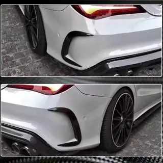 Heckstoßstangen Abdeckung V1 (für AMG-Line / CLA45 AMG SD, Carbon) Foto 3