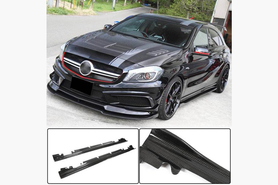 Mercedes A-class W176 2012-2018 Seitenschweller V4 (Carbon) Foto 1