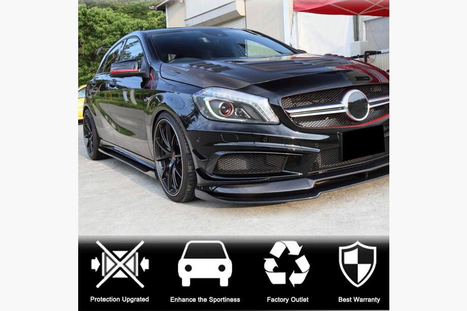 Mercedes A-class W176 2012-2018 Seitenschweller V4 (Carbon) Foto 2