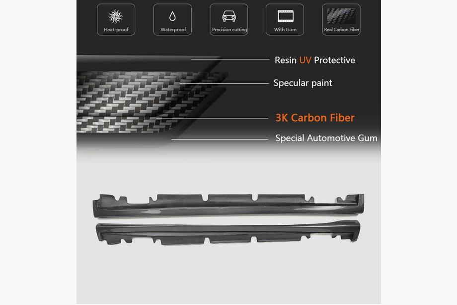Mercedes A-class W176 2012-2018 Seitenschweller V4 (Carbon) Foto 5