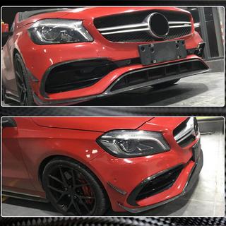 Frontstoßstangenlippe Aufsatz (für AMG-Line / A45 AMG HB 2016-2018, Carbon) Foto 3