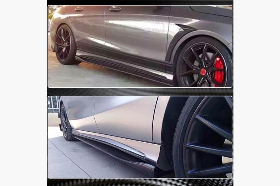 Mercedes A-class W176 2012-2018 Seitenschweller V2 (Carbon) Foto 4