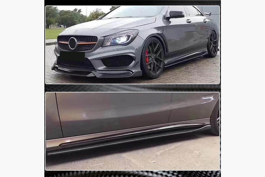 Mercedes A-class W176 2012-2018 Seitenschweller V2 (Carbon) Foto 5