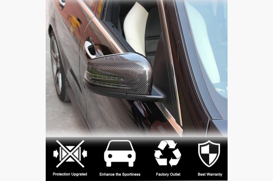 Mercedes A-class W176 2012-2018 Spiegelabdeckungen Carbon Foto 3