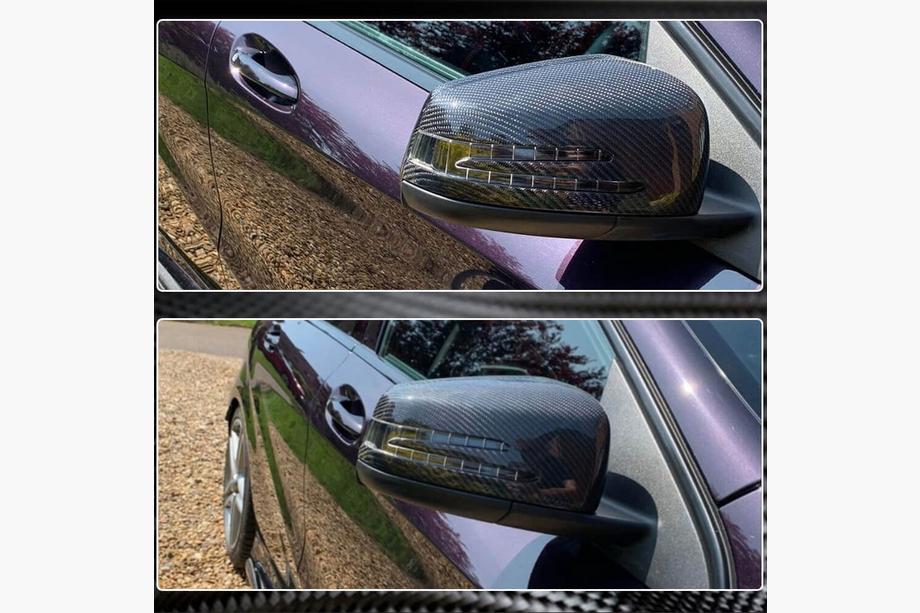 Mercedes A-class W176 2012-2018 Spiegelabdeckungen Carbon Foto 5